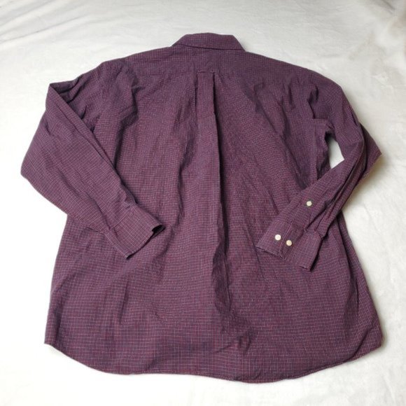 Tommy Hilfiger Button Shirt Mens Size L Large 16.5 34/35 Long Sleeve Multicolor - Picture 4 of 4